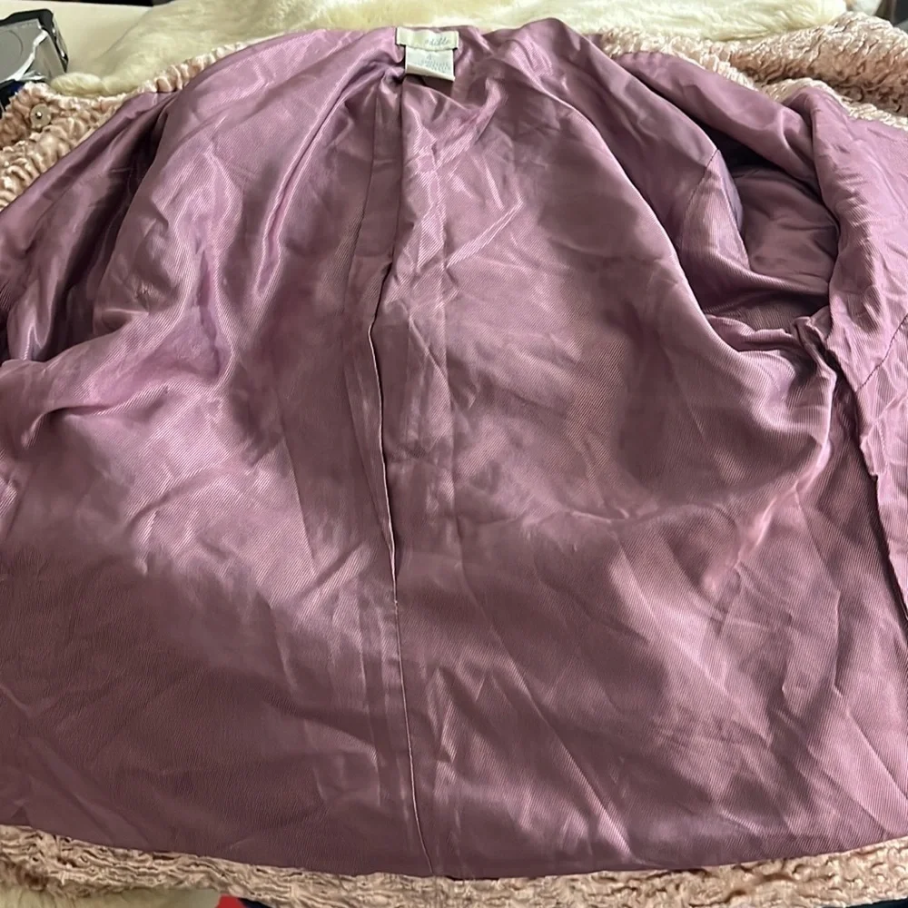 Anthropologie Odille faux fur Persian faux mink cropped jacket opera 3/4 sleeve - Picture 5 of 6